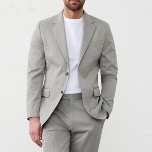 Banana Republic Taupe Tailored-Fit Textured Suit Jacket, 42S, Taupe, NWT